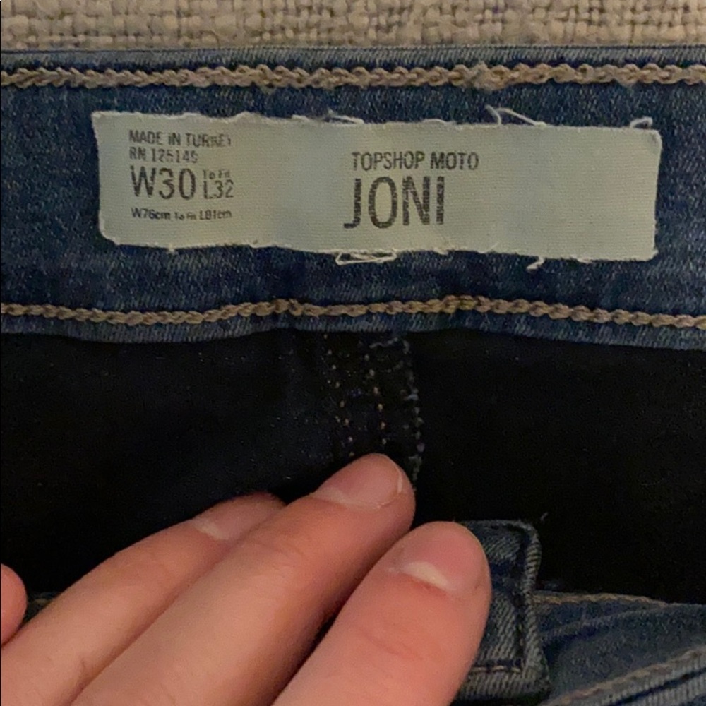 Top Shop Joni high waisted jeans